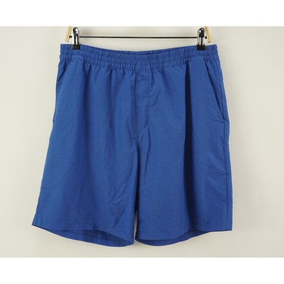 Hill City Men's Large Blue Heather Woven Zip Pocket Performance Training Shorts - Picture 1 of 8